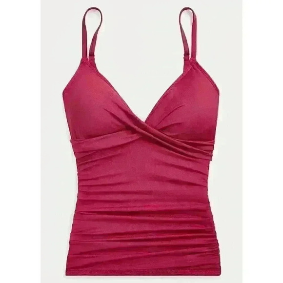 NEW! Lauren Ralph Lauren Women's Slimming Ruched Tankini Top & Bottom NWT $145 - Picture 1 of 4